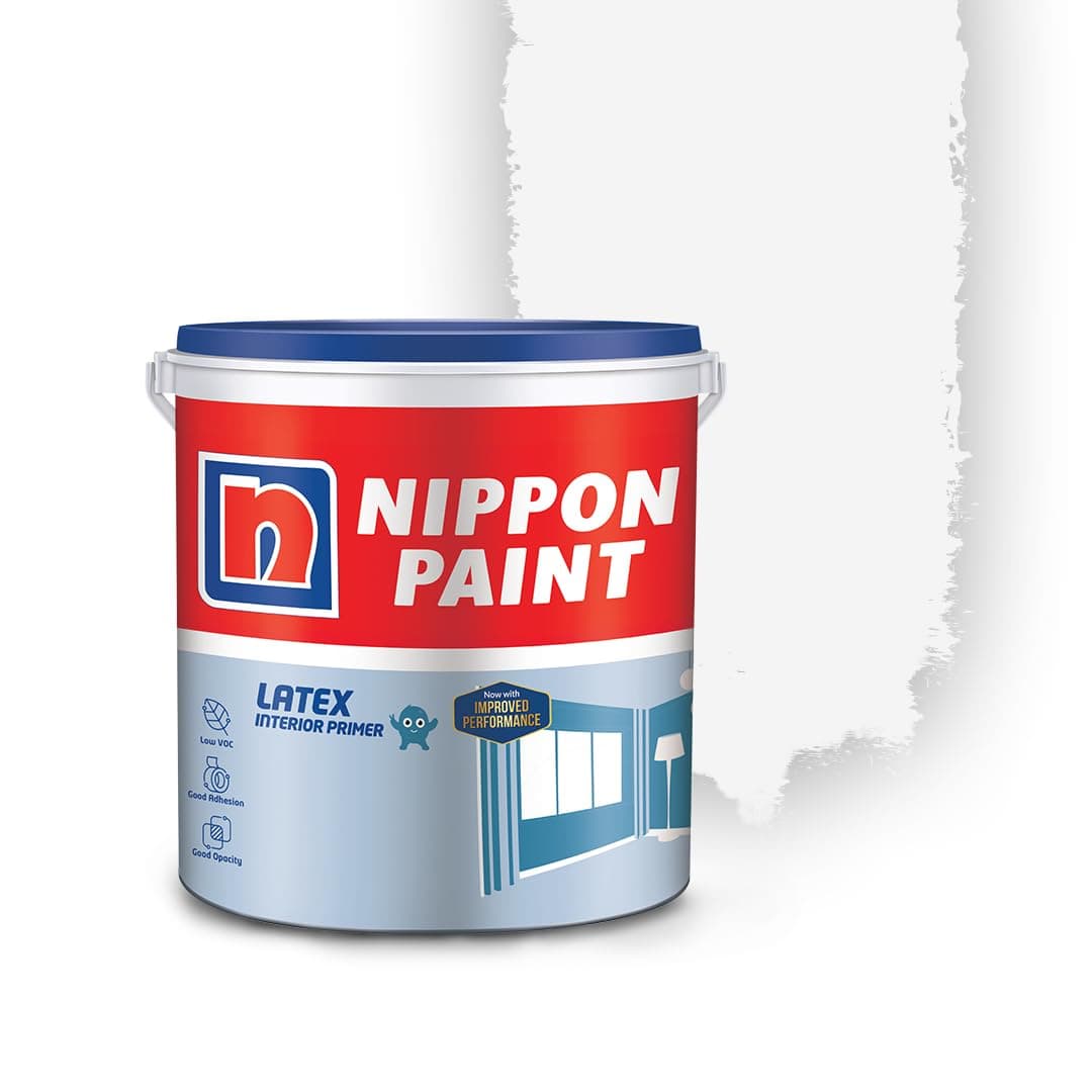Nippon Paint Acrylic Latex Interior Primer (4 L, White)