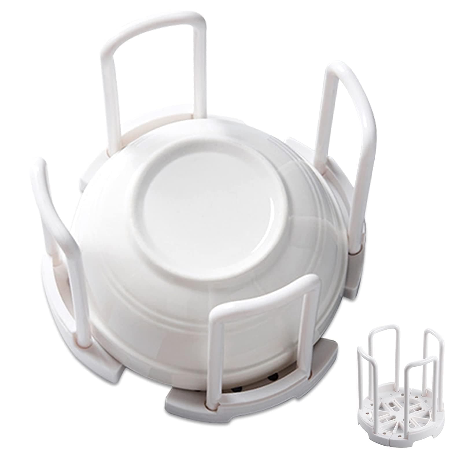 Bowl Rack, Adjustable Plate Holders for Dinner Plates Retractable Plates Orga...