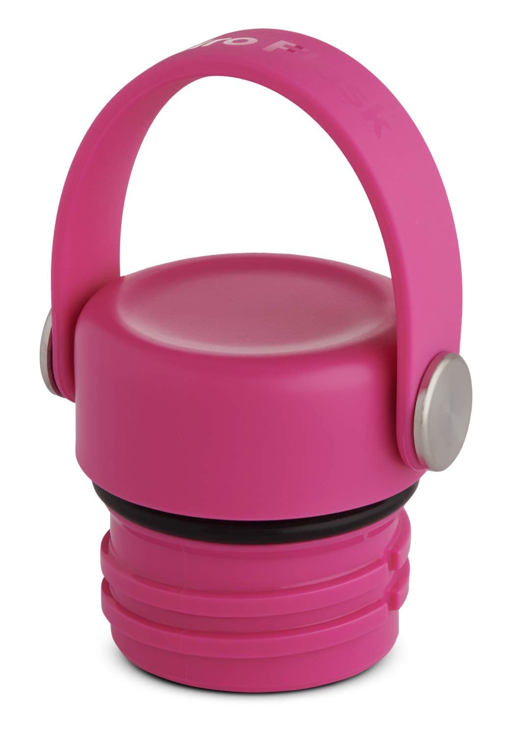 Standard Mouth Leak Proof Flex Cap - Leak Proof Cap with Honeycomb Insulation and Strap with Stainless Steel Pivots - BPA-Free and Toxin-Free - Carnation