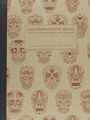 Sugar Skulls Decomposition Book: College-ruled Composition Notebook With 100% Post-consumer-waste Recycled Pages Stationery – January 16, 2014