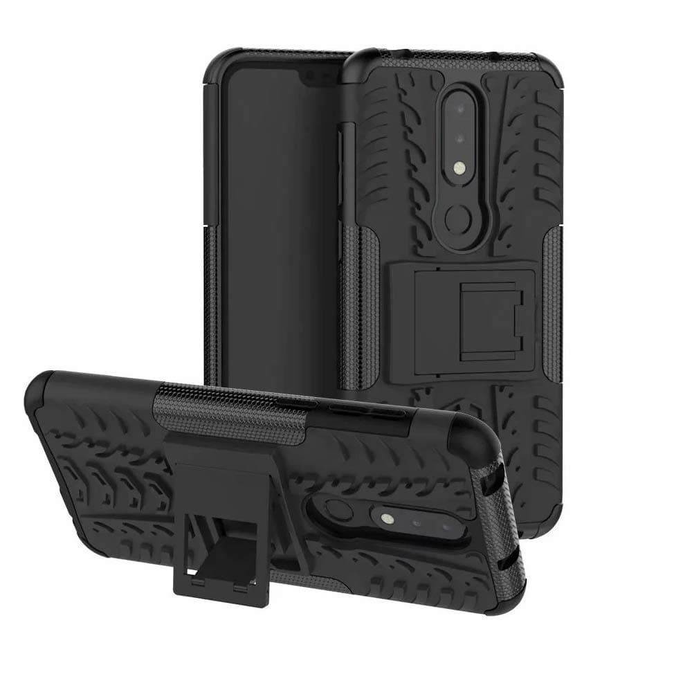 Newlike Back Cover for Nokia 6.1 Plus (Poly Carbonate|Black)