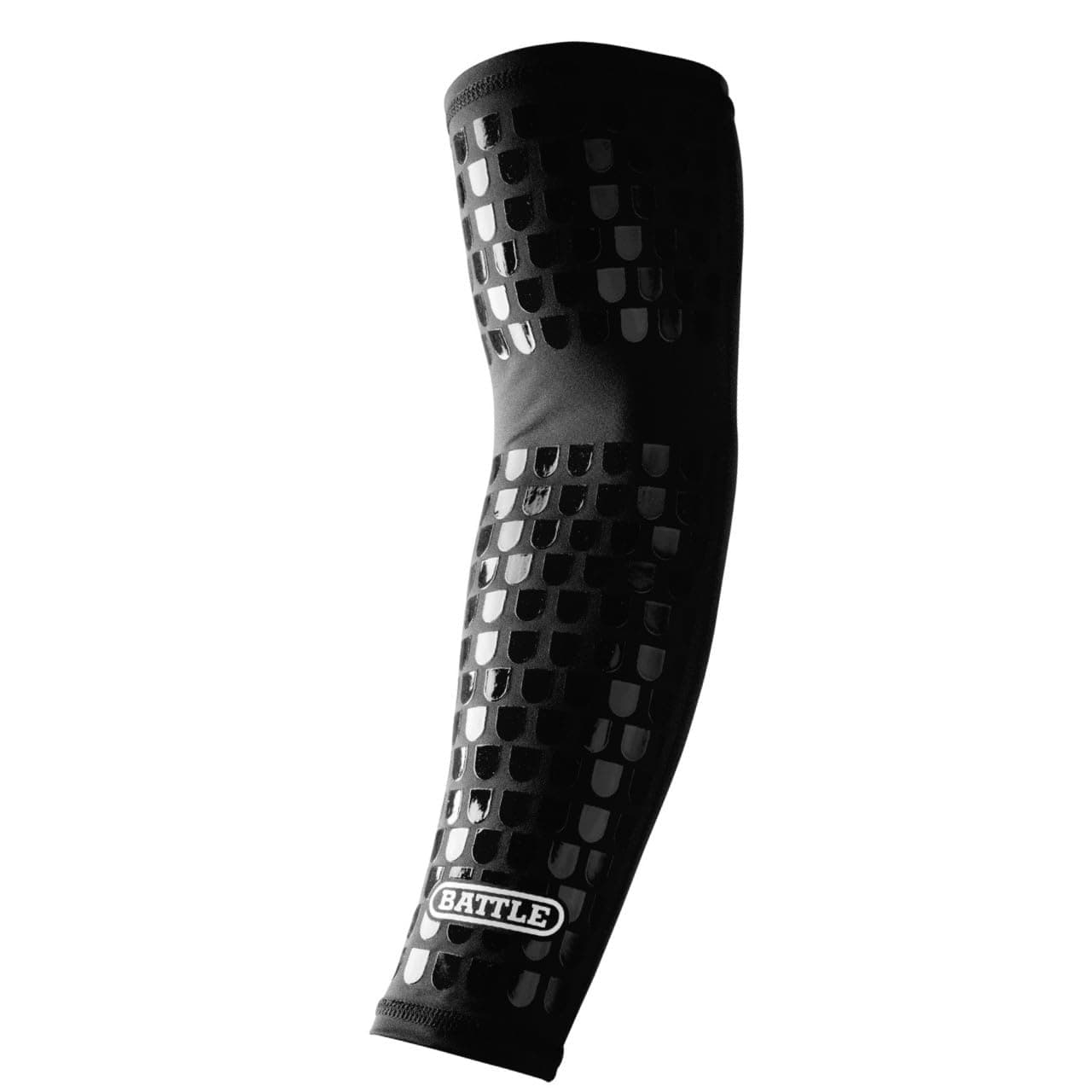 Battle Ultra-Stick Full Arm Sleeve – Compression Support Sleeves with Ultra-Tack Grip – Forearm and Elbow Protection, Single