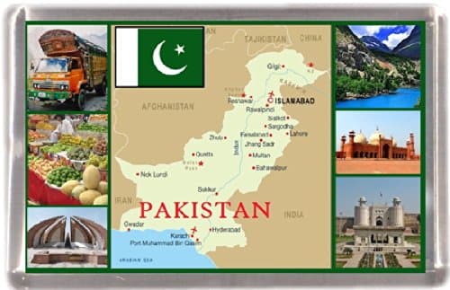 Pakistan map Gift Souvenir Fridge Magnet