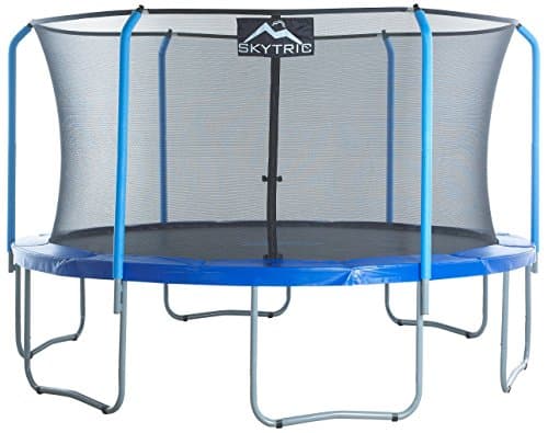Skytric Round Trampoline Set with Premium Top-Ring Enclosure System