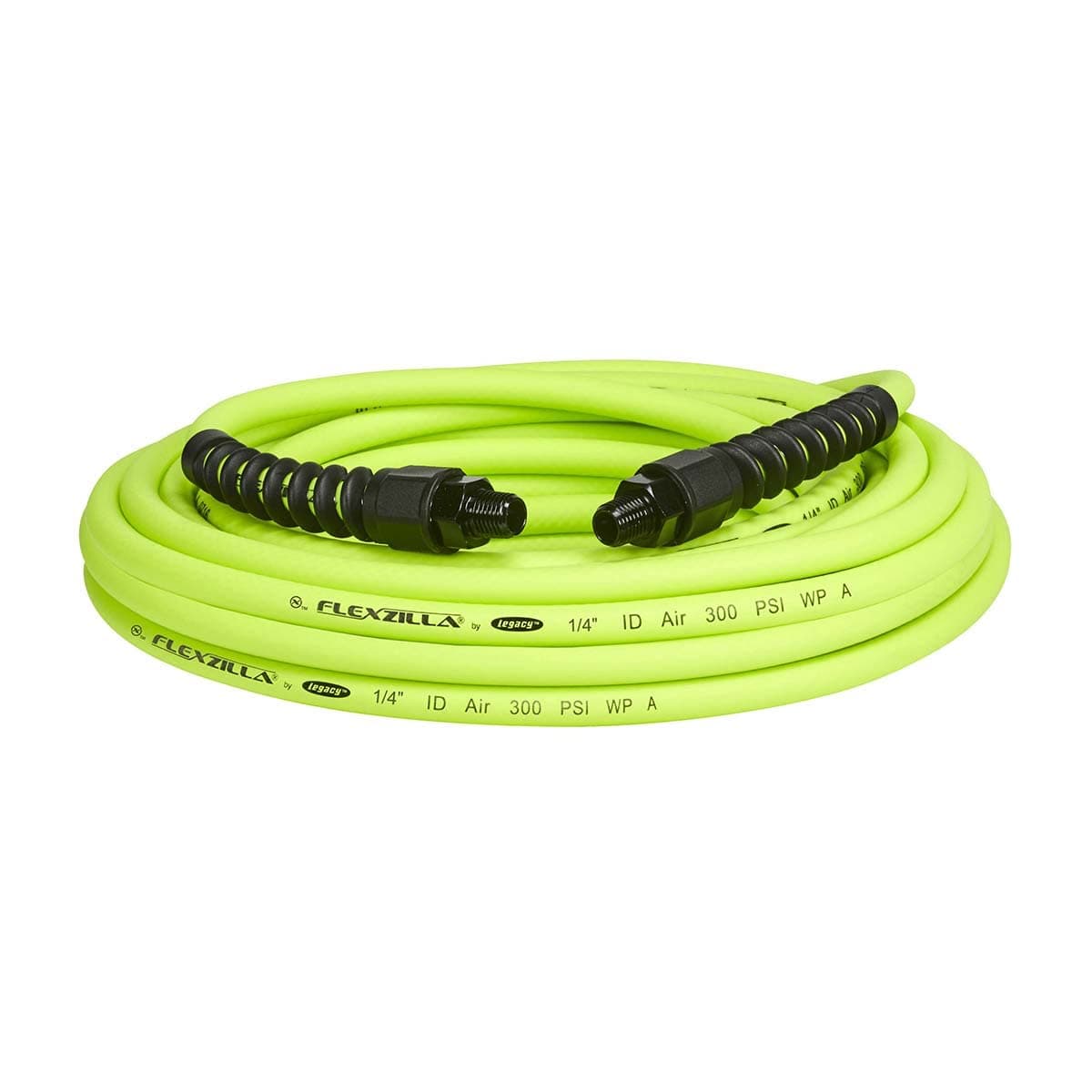 Pro Air Hose, 1/4 in. x 25 ft., Heavy Duty, Lightweight, Hybrid, ZillaGreen - HFZP1425YW2