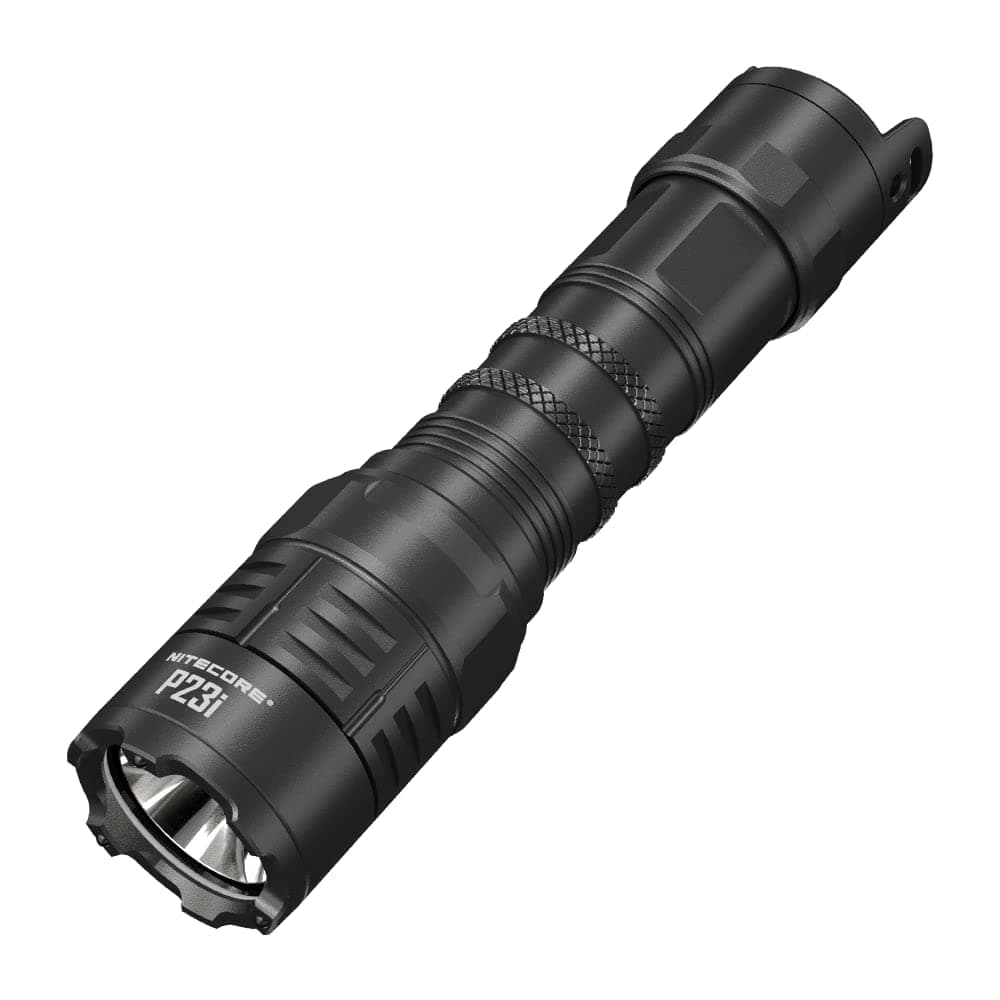 Long Range Flashlight -3000 lumens, 512 Yard thow, NL2150HPi High Performance Battery & Eco-Sensa Keychain Light Black P23i