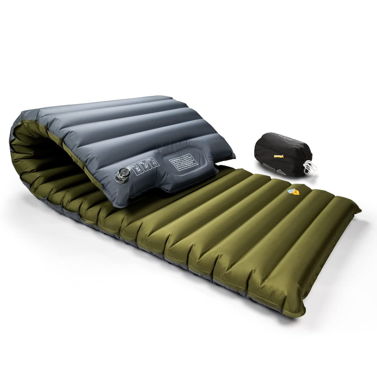 ZOOOBELIVES Extra Thickness | Wide Plus Sleeping Pad with Built-in Pump, Inflatable Camping Mattress of Ultimate Comfort for Car Camping, Tent, and Backpacking, Lightweight & Compact – Airlive2000PGlobal Recycled StandardGlobal Recycled StandardGlobal Recycled Standard
