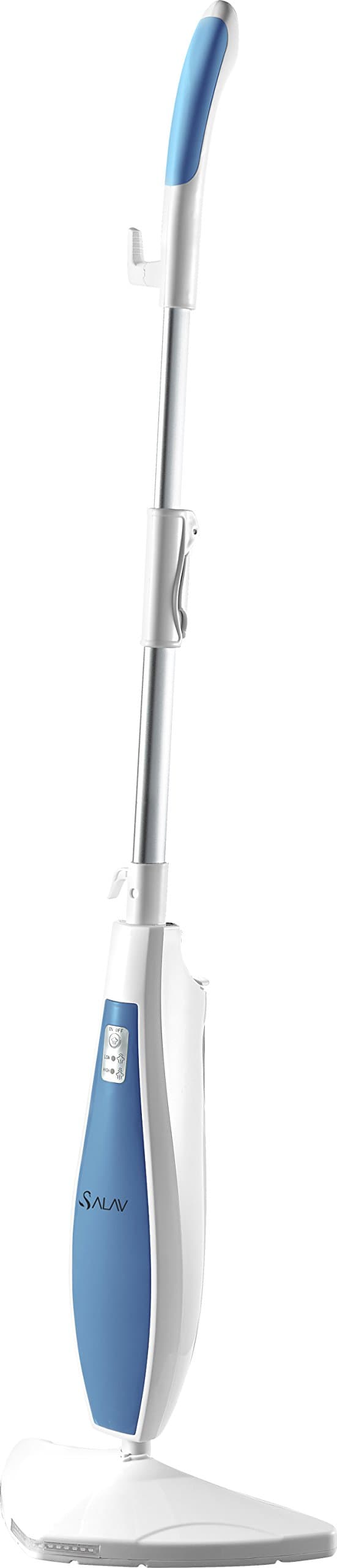 SALAV STM-402 Multi-Surface Steam Mop with LED Lights, Triangular Mop Head with 2 Machine Washable Microfiber Mop Pads (Blue)