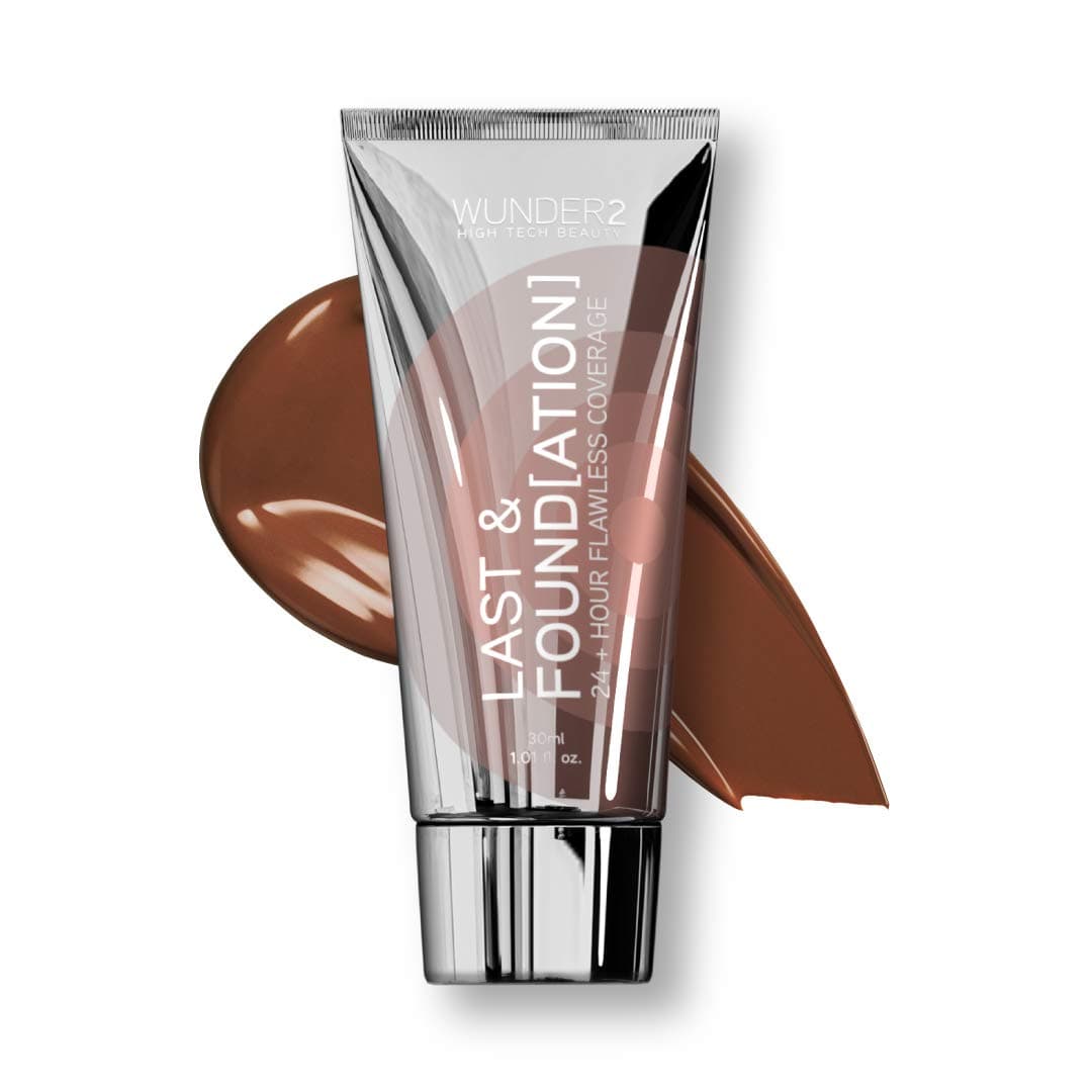 WUNDERBROW Last & Foundation Makeup with 24+ Hour Coverage and Hyaluronic Acid, Espresso, Vegan and Cruelty-Free