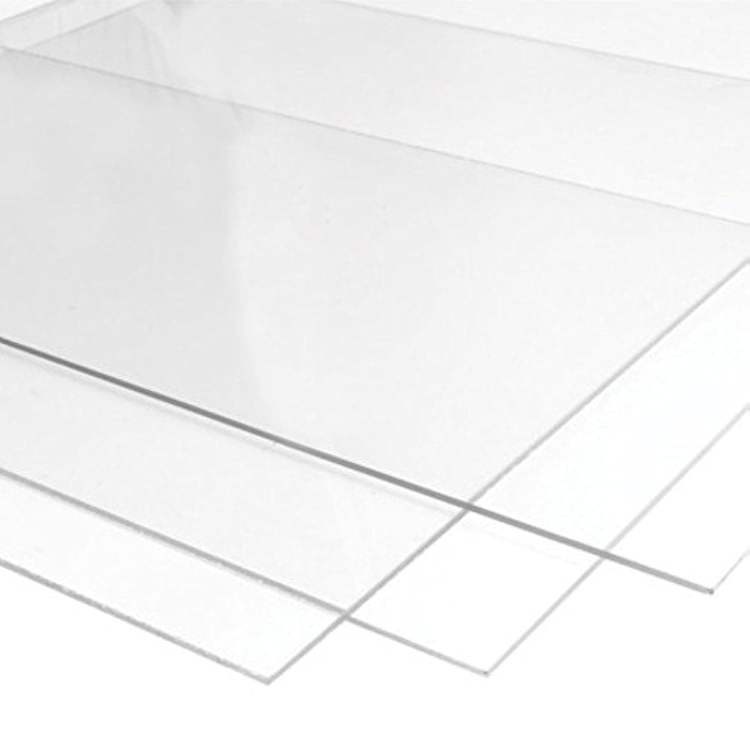 BPA® 2mm Plexiglass Hard Acrylic Sheet - Multipurpose Use, Waterproof Transparent Clear Glass Sheet, 30x30x0.3 cm