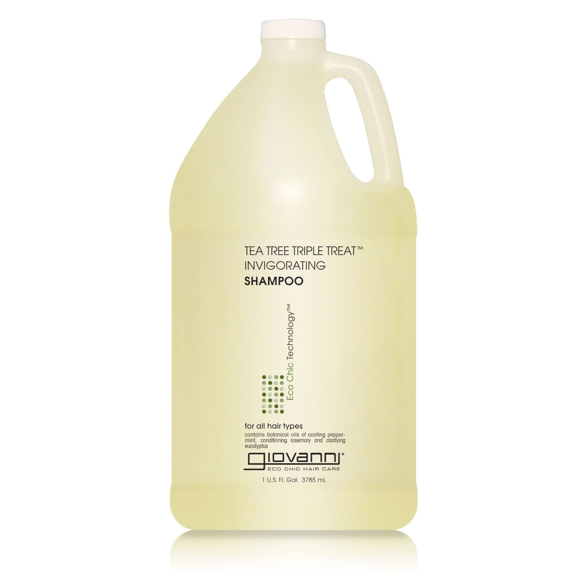 - Tea Tree Invigorating Shampoo - Special Clarifying Shampoo w/Organic Natural Oils for Women & Men, Cleansing & Moisturizing for Thin Hair, Rosemary, Eucalyptus & Peppermint Oil - 128 Fl Oz