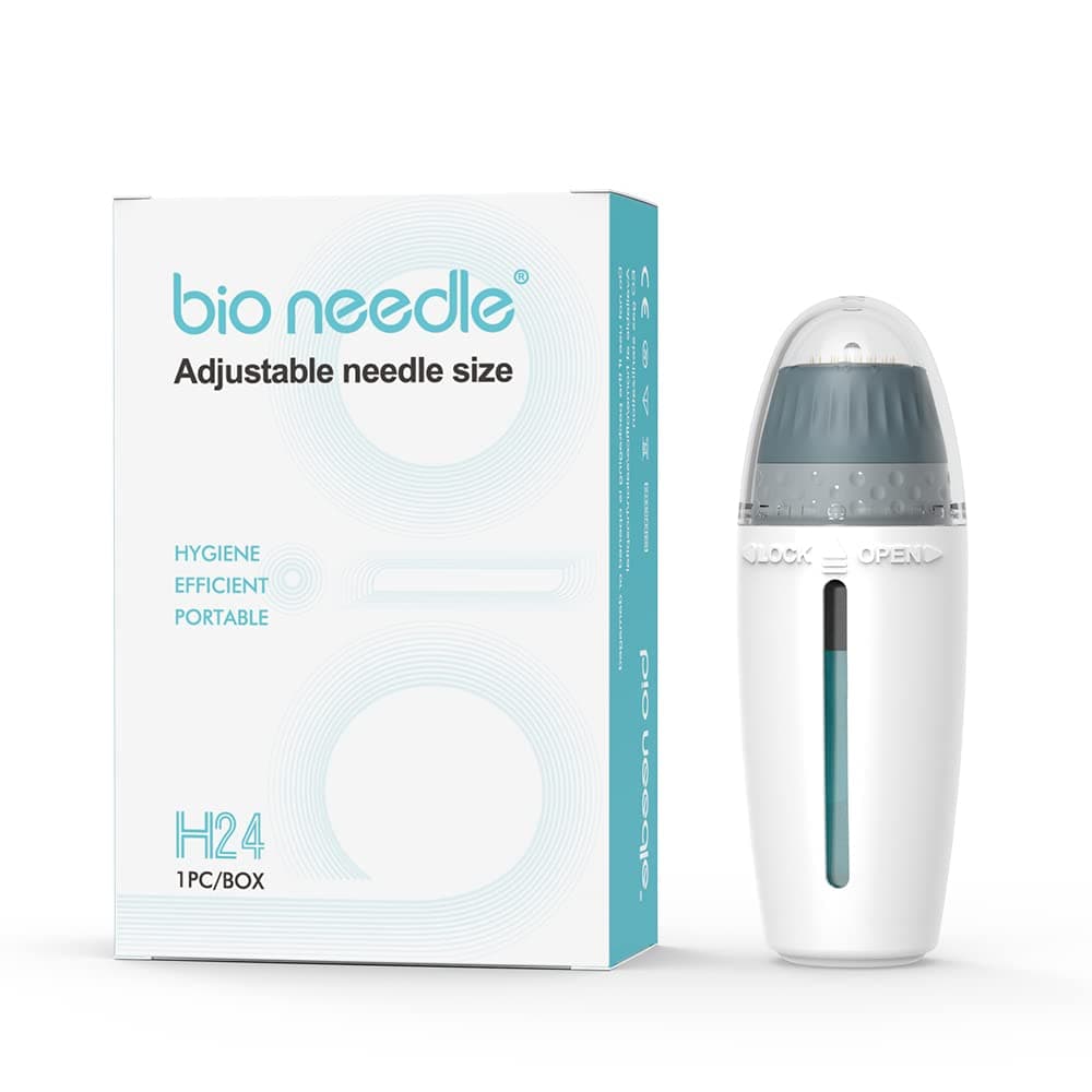 Adjustable Hydra Needle Microneedle Tool and Serum Applicator - Cosmetic Microneedling Tool