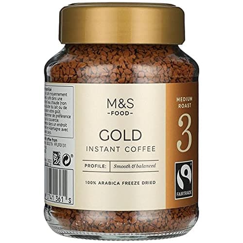 Mark & Spencer Gold Instant Coffee Smooth & Balanced 3 Medium Roast 100g