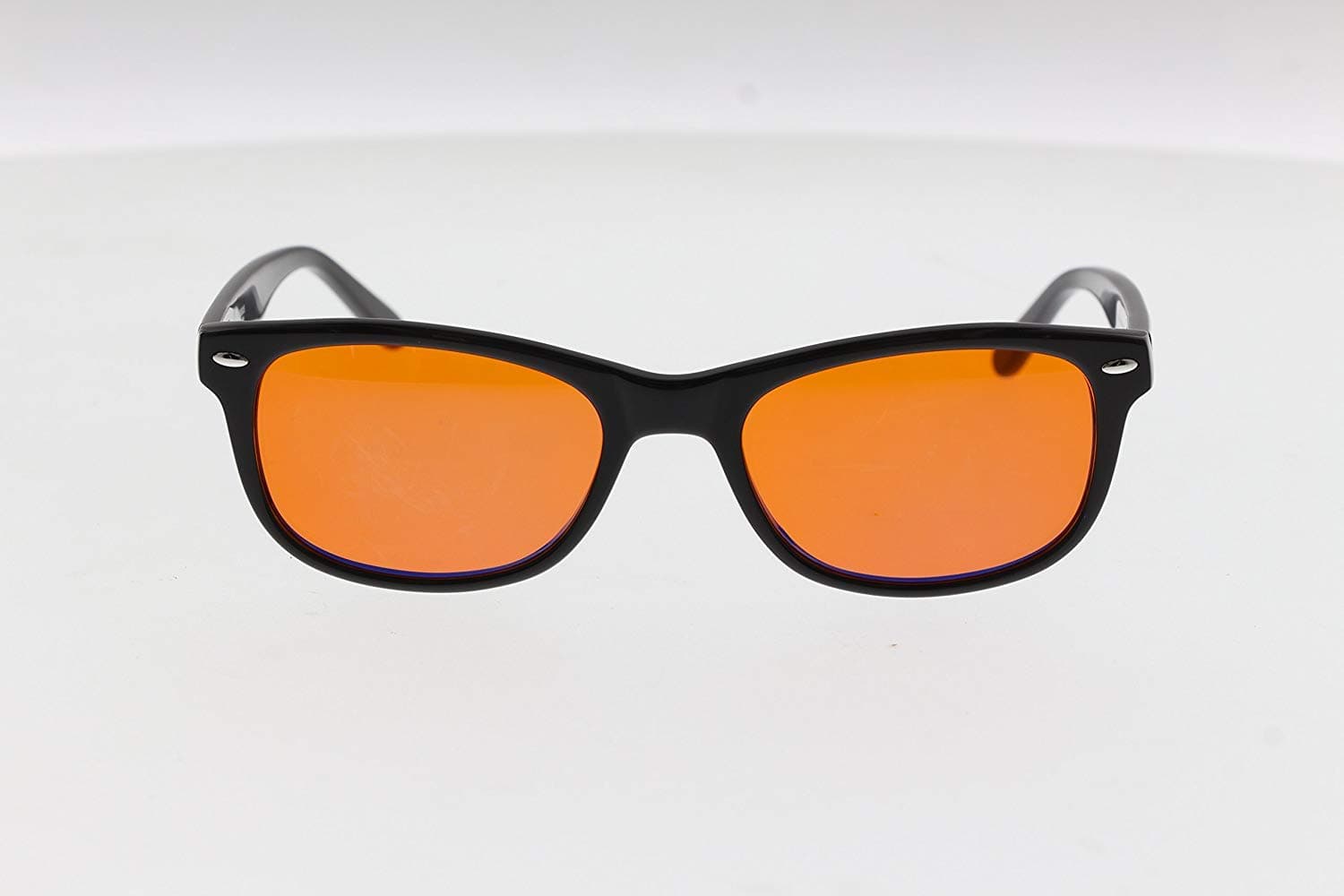 BLU BLCK Blue-Light Blocking Glasses Amber (Orange) Tinted Lens Blocks 100% of Blue/UV Rays