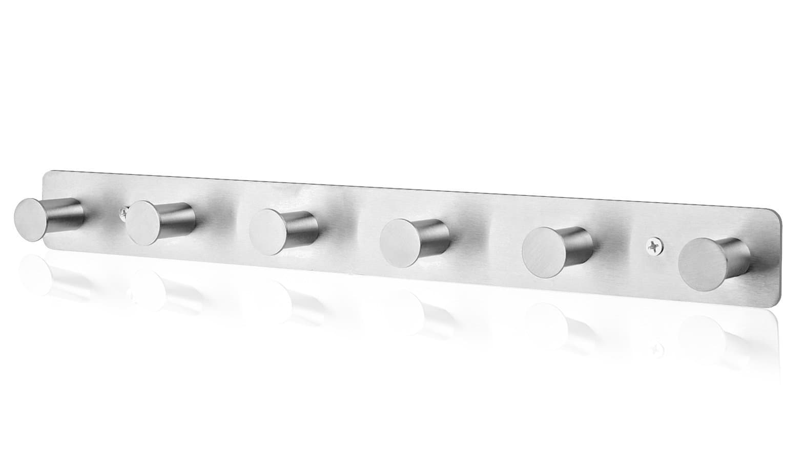 Coat Hook Rack – Gradation House – 6 Hooks Decorative Hanging Towel and Robe Hook Rack – Wall Hook Rack Mount for Kitchen, Bedroom, Bathroom –