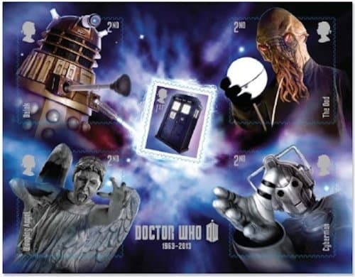 Doctor Who Miniature Sheet - 5 Stamp Special