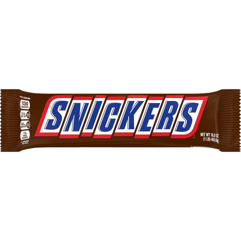 Snickers Slice n' Share Giant Candy Bar Chocolate Gift & Chocolate Stocking Stuffer