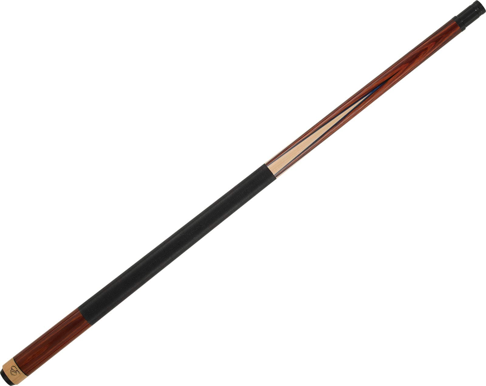 ELITE EP38 Cocobolo w/Maple Points Blue & Black Veneers Pool/Billiard Cue Stick