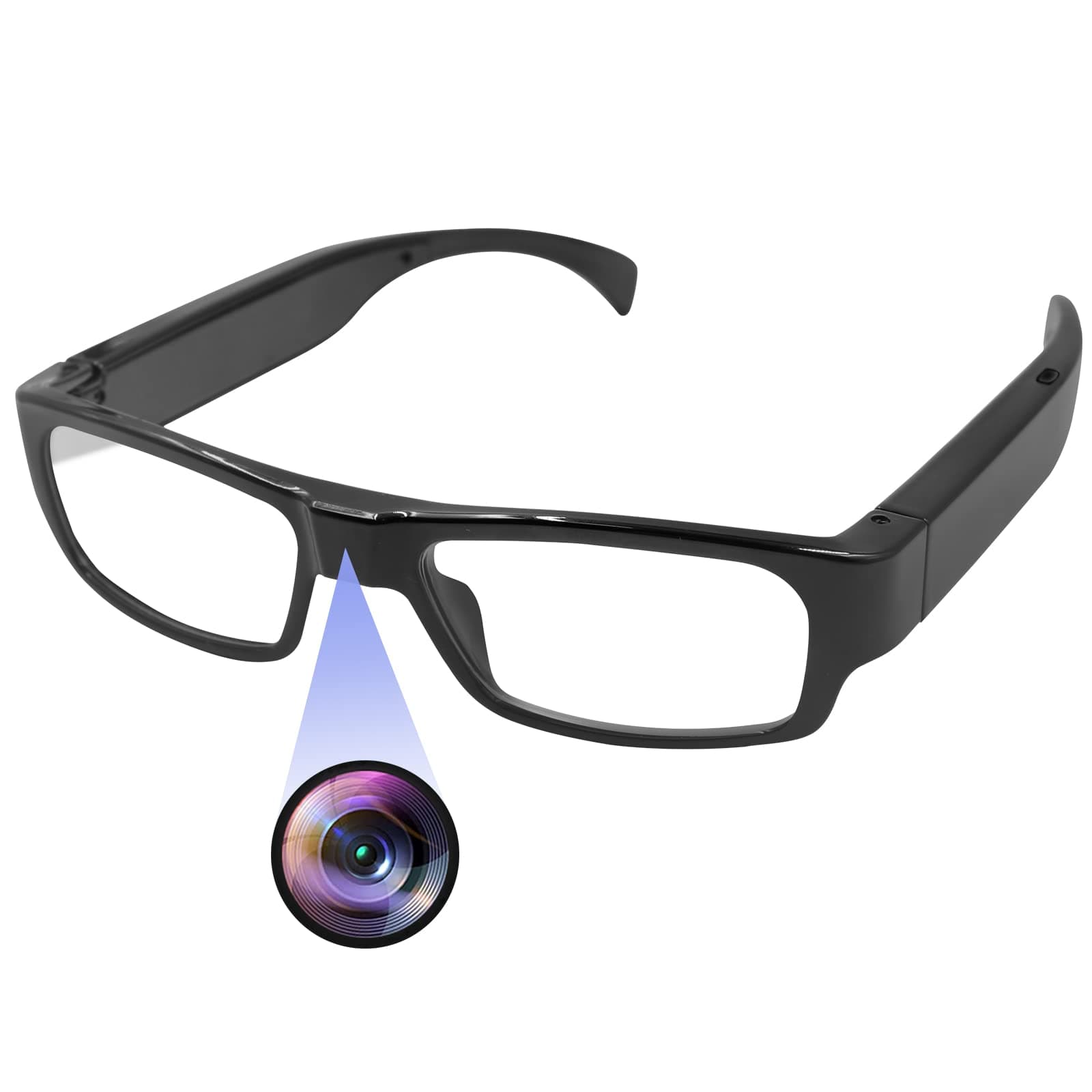 Small Camera, Hidden Camera, Glasses Camera, HD 1080P Image, Large Capacity, Supports 128 GB, Long Recording, Easy to Operate, Spy Camera, Photography, Glasses with Camera, Security Use, Meetings, Business Negotiations, Photography, Evidence Shooting, Indoor, Outdoor, Black, Japanese Instruction Manual (s300 Full Frame)