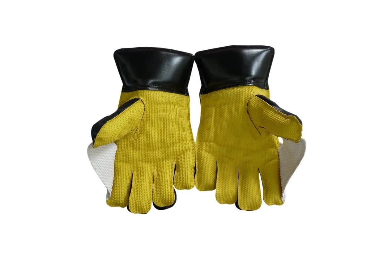 Cricket Wicket Keeping Gloves Practice Warrior Full Leather Size-Men Assorted Colour