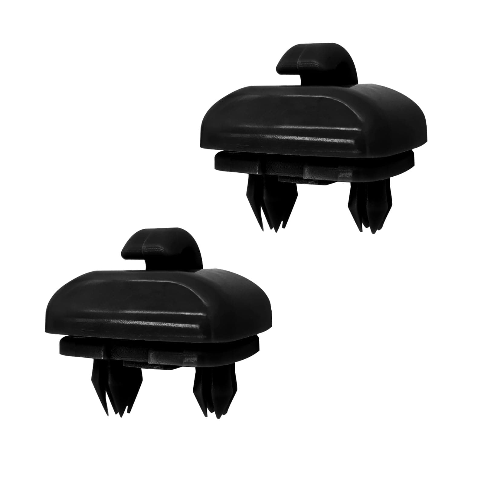 BlingKingdom 2pcs Auto Sun Visor Clip Hook Bracket Hanger Audi Sun Visor Clips Replacement for Audi A1 A3 A4 A5 Q3 Q5 A7 B6 B7 B8 S4 S5 Reference Parts No: 8U0857562A,8E0857562 (Black)