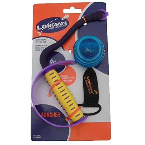 Ortiga Longshots Large Launch Ball With Launcher Blue