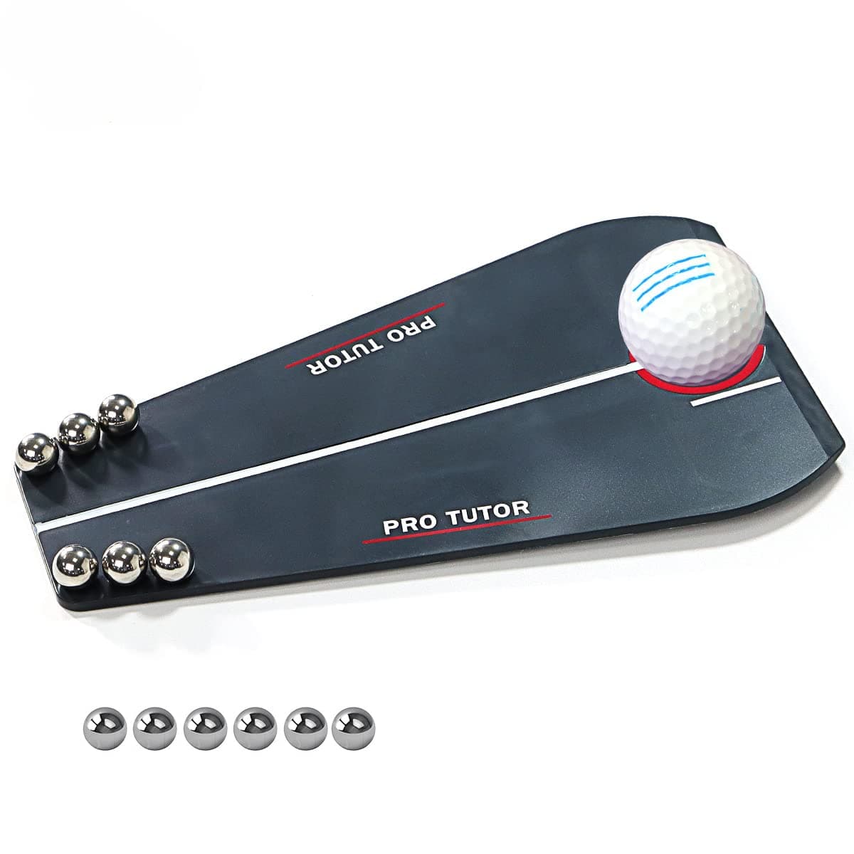 Golf Putting Tutor, Putting Mirror Training Aid for Golf, Puttout Circuit Trainer Groove, Putt Out Train Align Eyes Practice, Putter face, Alignment Starting Line Impact Stroke Path Motion