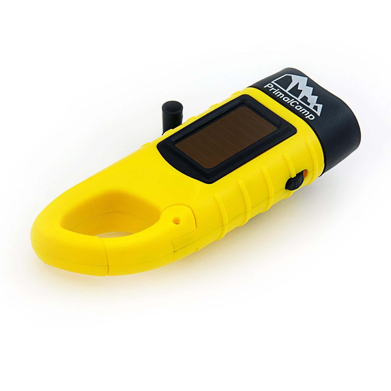 Hand Crank Solar Powered Rechargeable LED Flashlight: Survival Gear Self Powered Charging Torch & Dynamo - Best for Fishing Boating Hiking Backpack Camping Safety Weather Emergency Pack