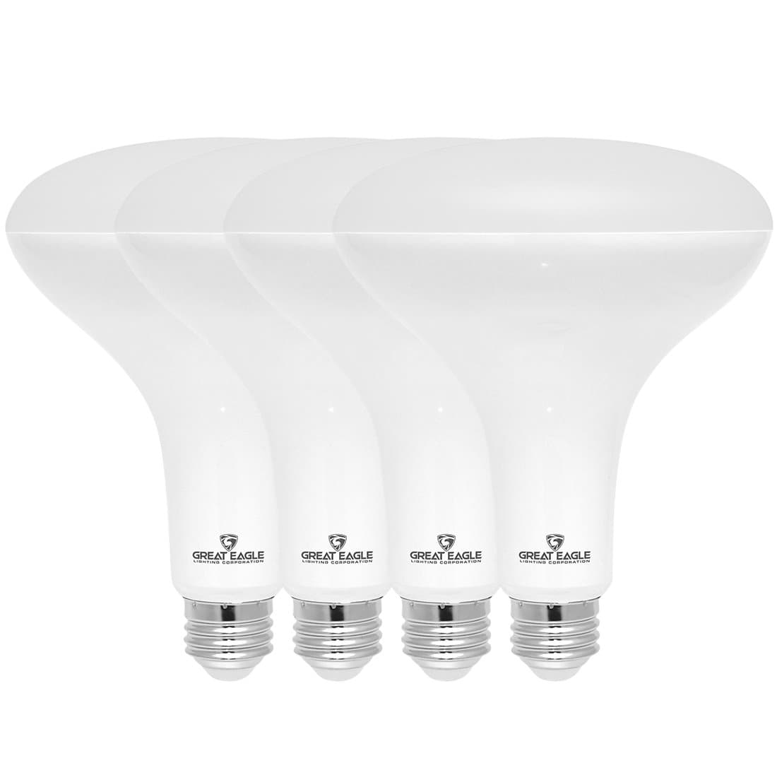 Great Eagle R40 or BR40 LED Bulb, 17W (100W Equivalent), 1400 Lumens, Brighter Upgrade, 3000K Soft White Color, for Recessed Can Use, Wide Flood Light, Dimmable, and UL Listed (Pack of 4)