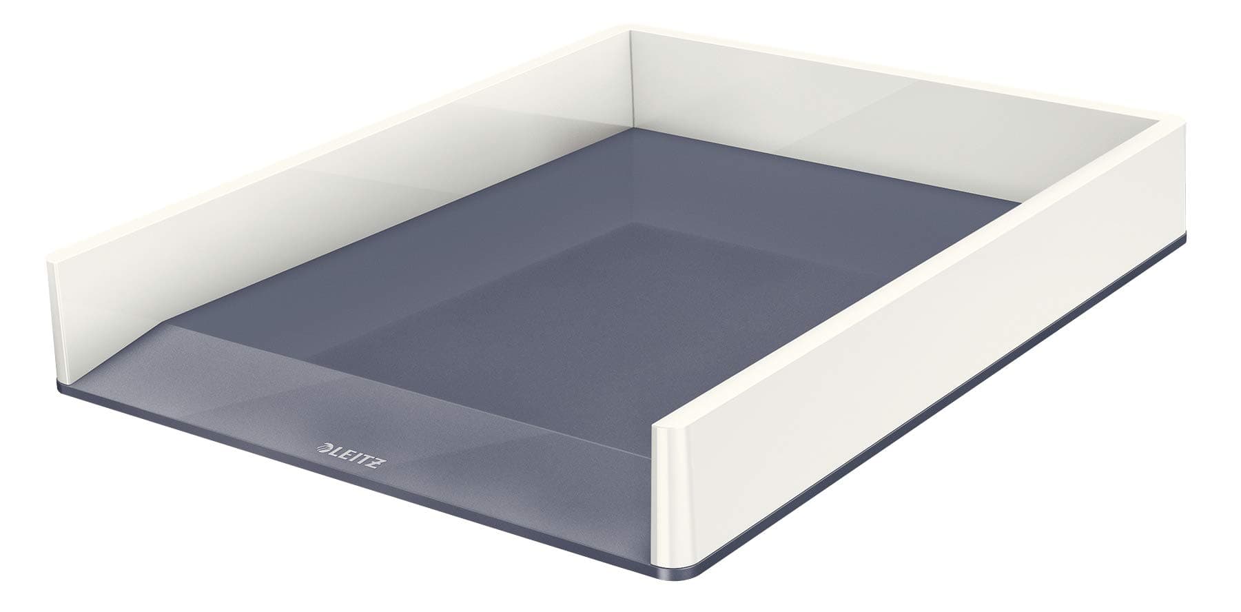 Leitz A4 Letter Tray, White/Grey, WOW Range, 53611001