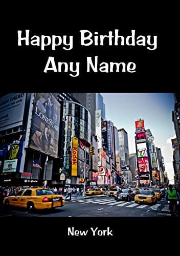 New York Personalised Birthday Card