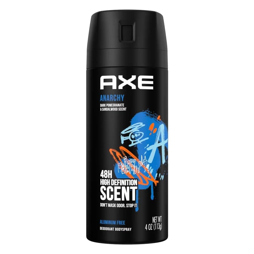 Axe Bodyspray Anarchy for Him 4 oz (Pack of 2)