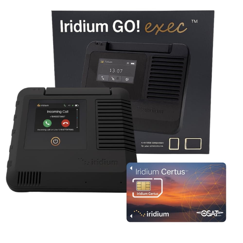 Iridium GO! Exec Satellite Hotspot - Global Connectivity | Wi-Fi Calling | Mobile App Integration | Reliable Voice & Data