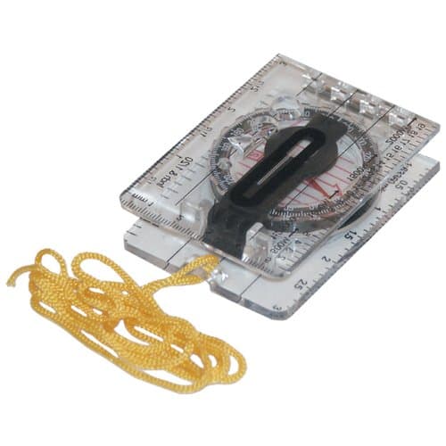 Highlander Outdoor Scout Sighting Compass, Clear