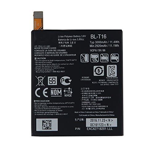 UoUo Battery BL-T16 Replacement For LG G Flex 2 H950 H955A LS996 H959 3000mAh 3.8V