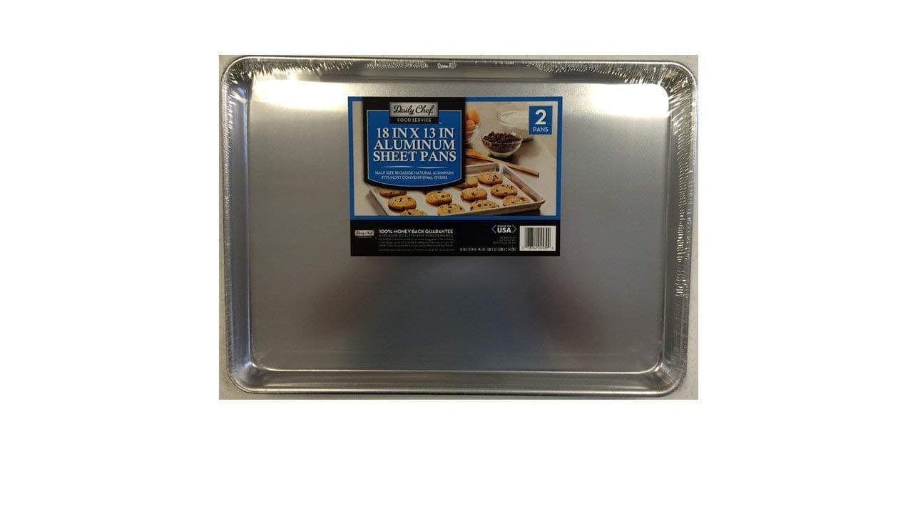 Daily ChefCommercial Bakeware Aluminum Baking Sheets Baking Pan - 2 Pans