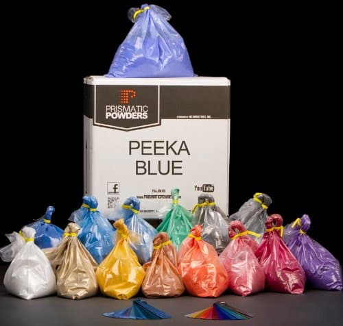 Prismatic Powder Coating - Peeka Blue Two Coat Powder Coating Kit