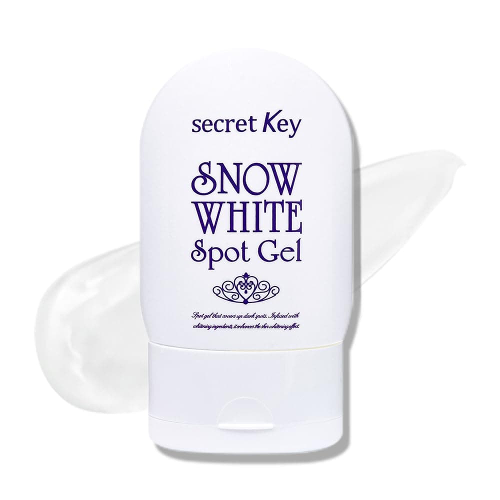 SECRETKEY Snow White Spot Gel, Brightening Spot Treatment, Niacinamide, Moisture-Rich Fast Absorbing Gel, Gentle Care for Even Skin Tone, Korean Skincare, 65g (2.29 oz)