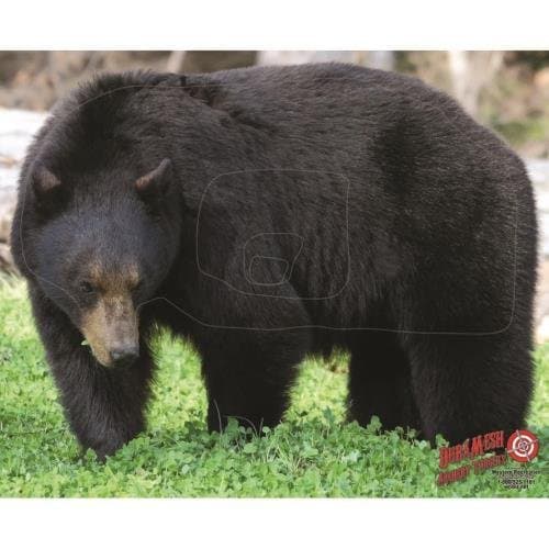 Dura MeshArchery Bear Target, Black, 25" x 32in