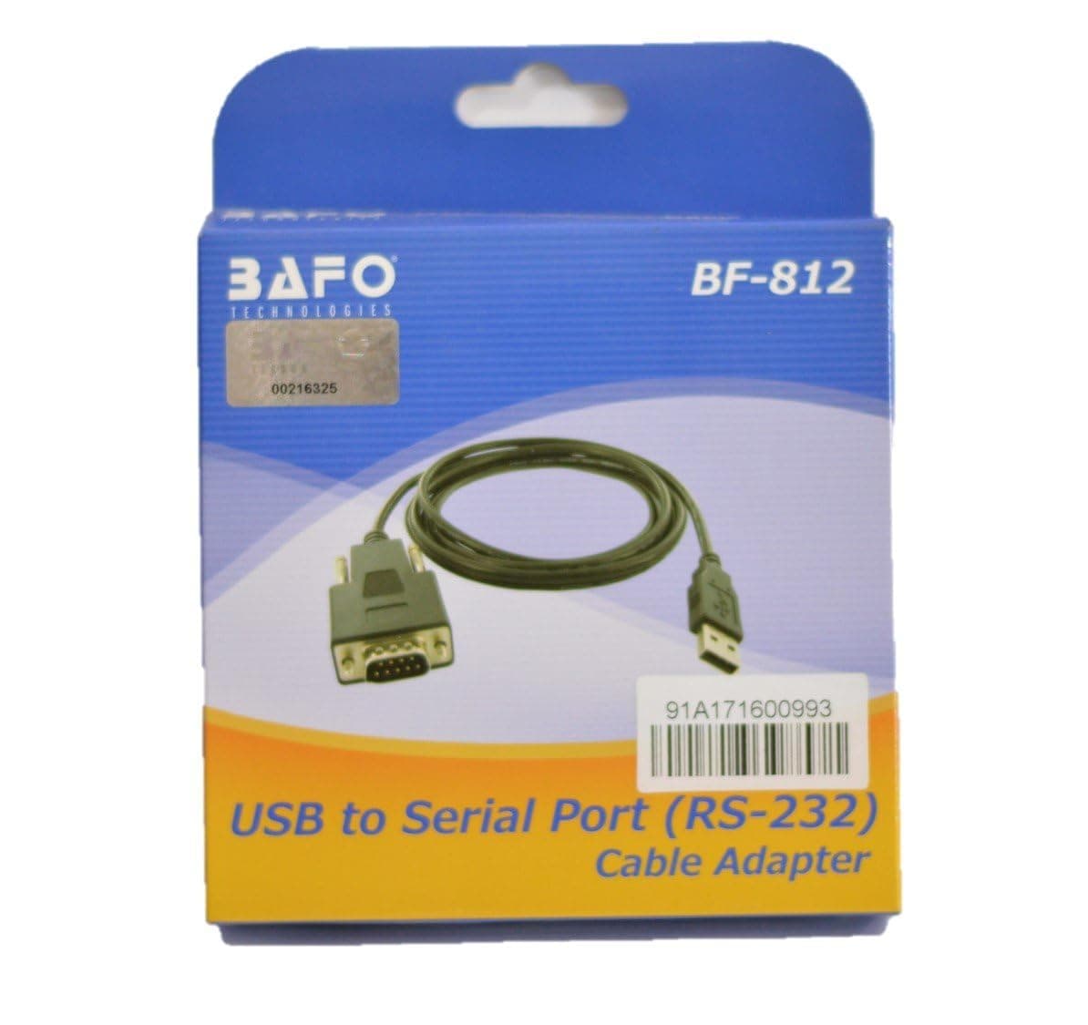 MakWorld Bafo Technologies USB 2.0 to RS-232 Cable Converter Adapter 1 Meter (Black)
