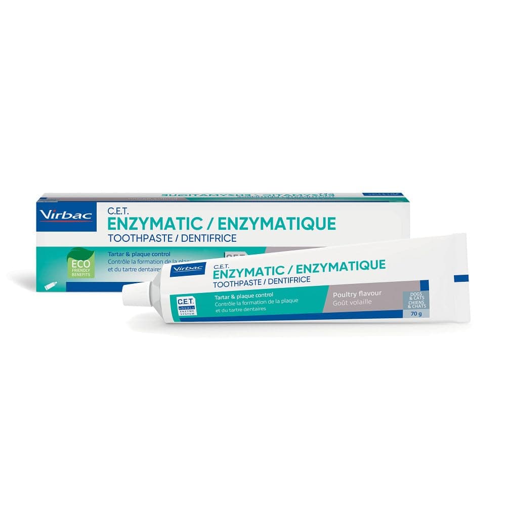 CET Enzymatic Toothpaste for Dogs - Control Bacteria & Reduce Plaque | Poultry Flavour | 70G
