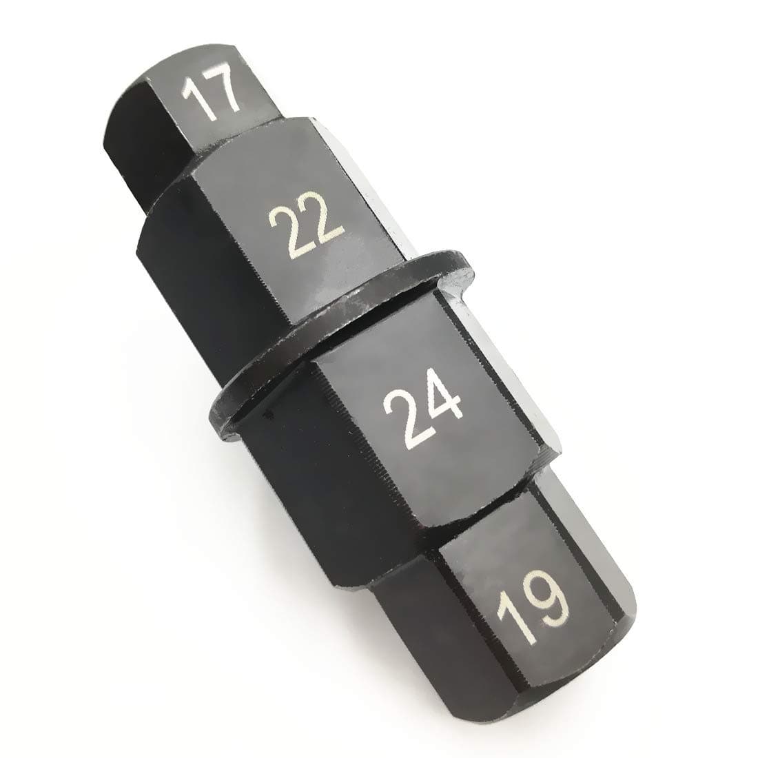 Hex Axle Tool for Motorcycles 3/8” Inch Allen Socket Front Wheel Hub Hex Axle Spindle Adapter 17mm 19mm 22mm 24mm