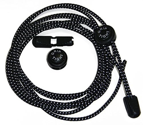 Haggard Grip-Tight Locking Elastic Lace No Tie Shoelaces System for Shoes and Boots, Reflective!