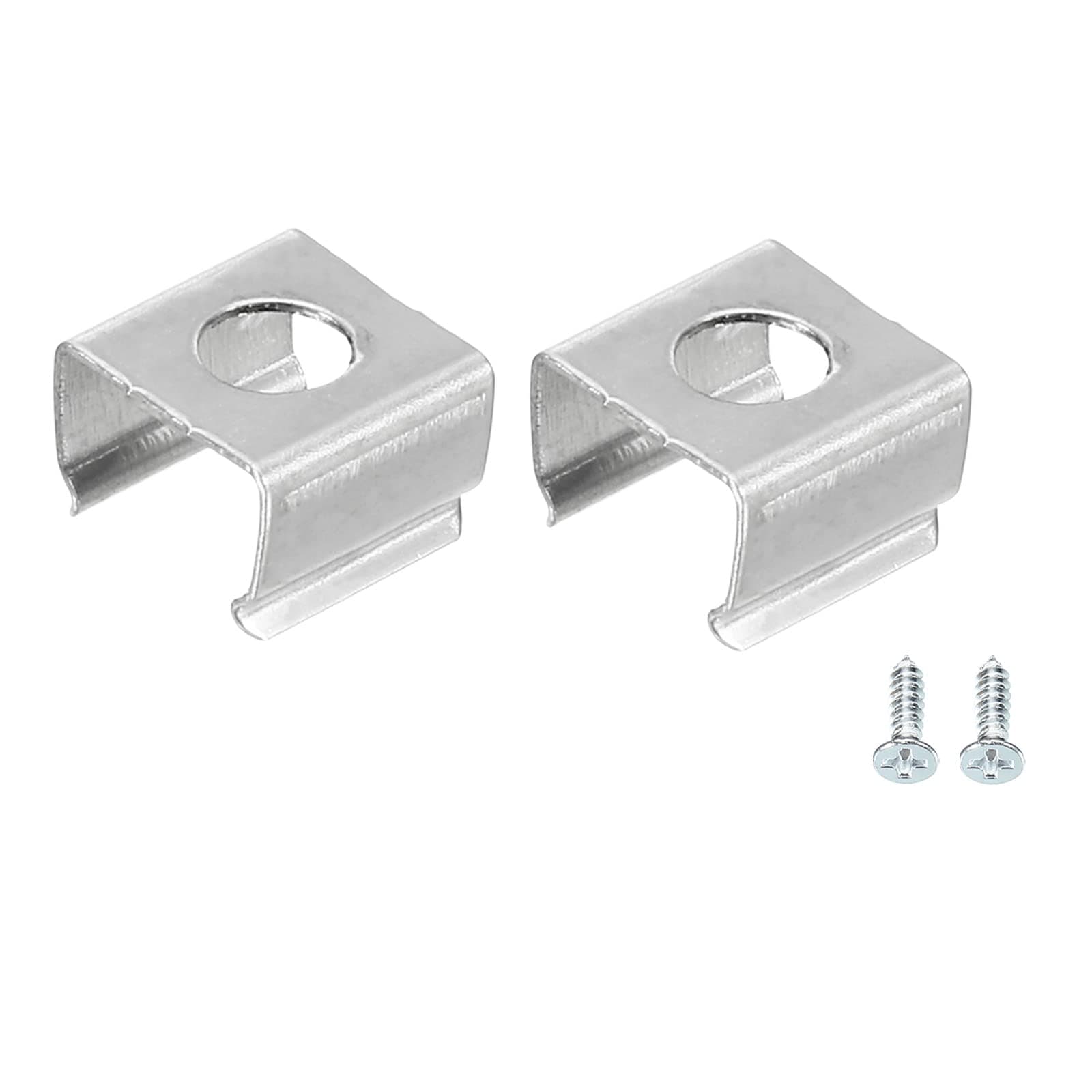 MECCANIXITY Rope Light Mounting Clips, 20 Pack Wall Channel Mounting Holder Accessories for 6.5mm to 7.5mm Waterproof LED Strip, Stainless Steel