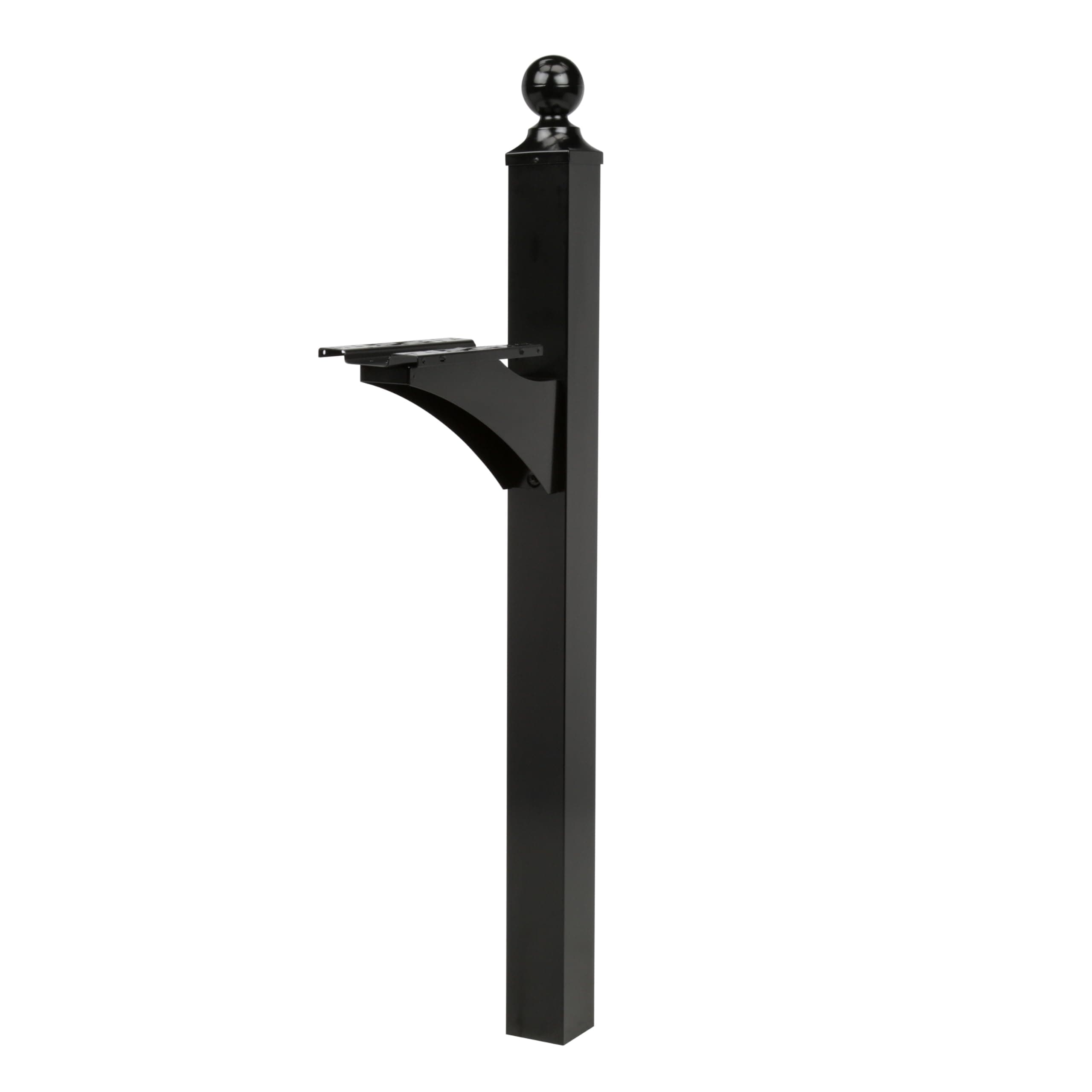 Architectural Mailboxes Landover Aluminum Mailbox Post, Black