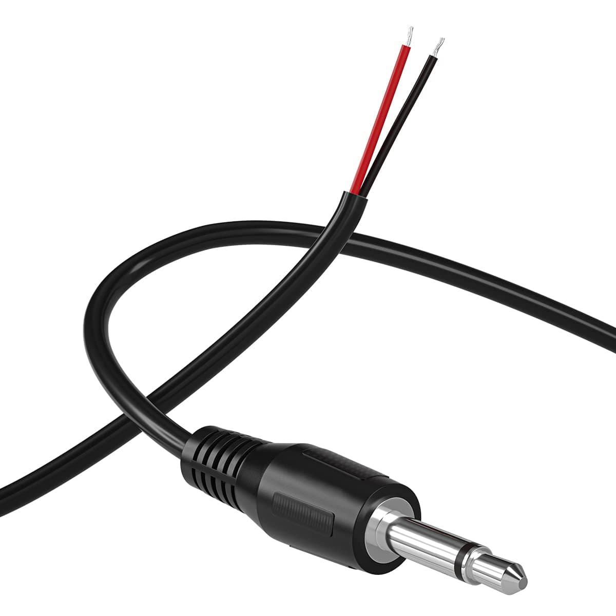 SIOCEN Replacement 3.5mm Male Jack to Bare Wire Open End TS 2 Pole Mono 1/8" 3.5mm Jack Plug Connector AUX Audio Cable for Scanner,Speaker PA Horns,Morse Key, Cooling Fans, Power amp Repair