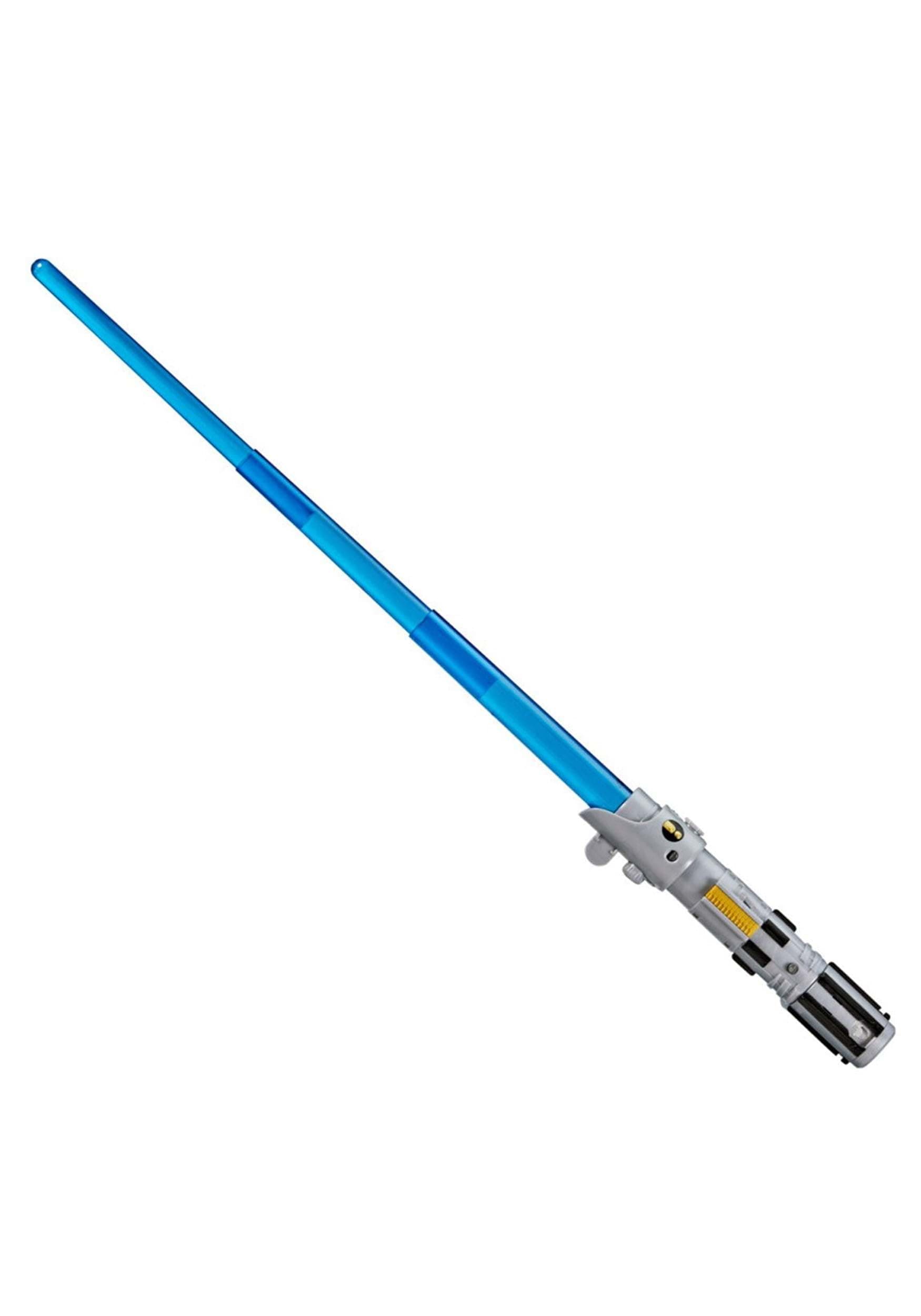 Star Wars Lightsaber Forge Luke Skywalker Electronic Extendable Blue Lightsaber Customizable Roleplay Toy