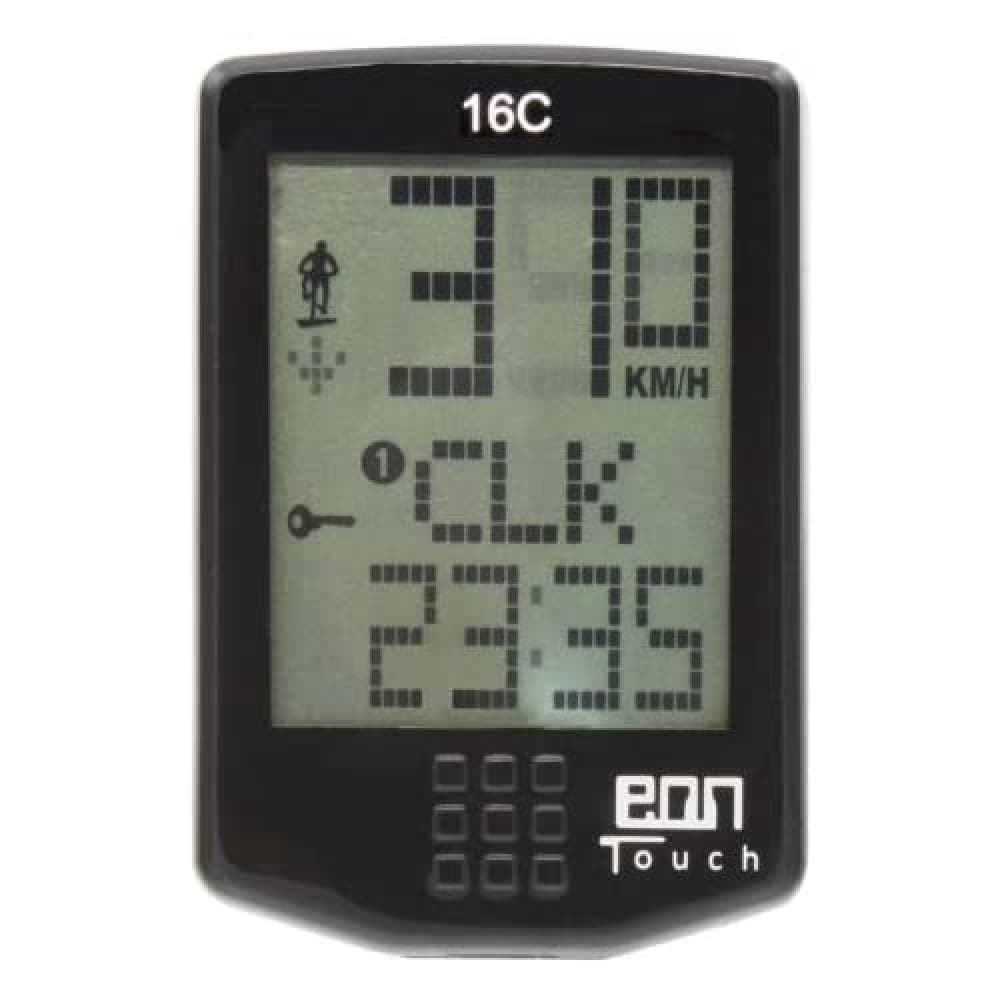 Echowell Eon Touch 16C Cycle Computer - Black