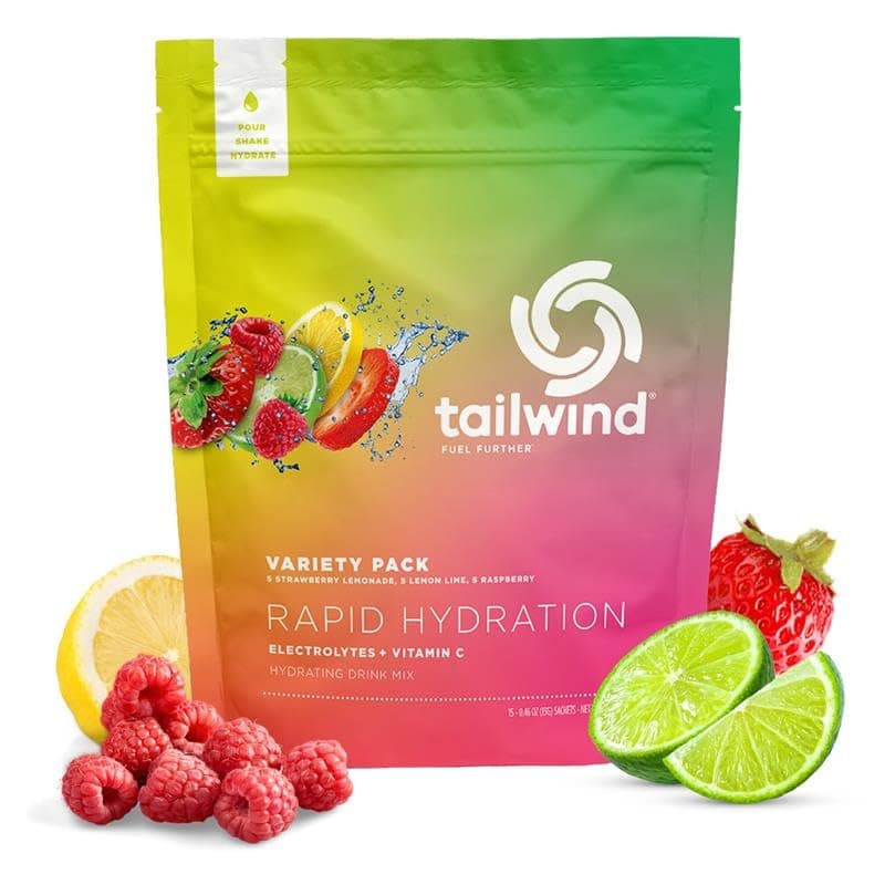 Rapid Hydration, Electrolyte & Hydration Powder, Vitamin C & Sea Salt Exercise Workout Mix, 5 Flavor Variety Pack, Pack of 15 Sticks