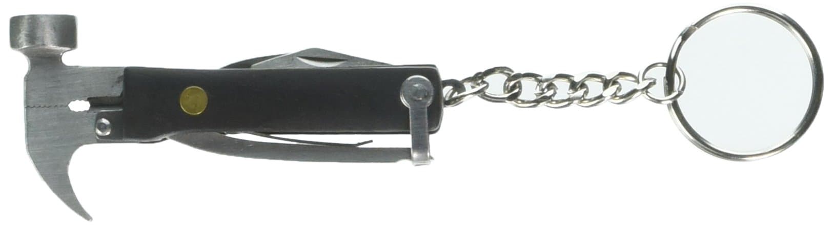 Kikkerland KR13-BK Wood Mini Hammer Multi Tool, Black